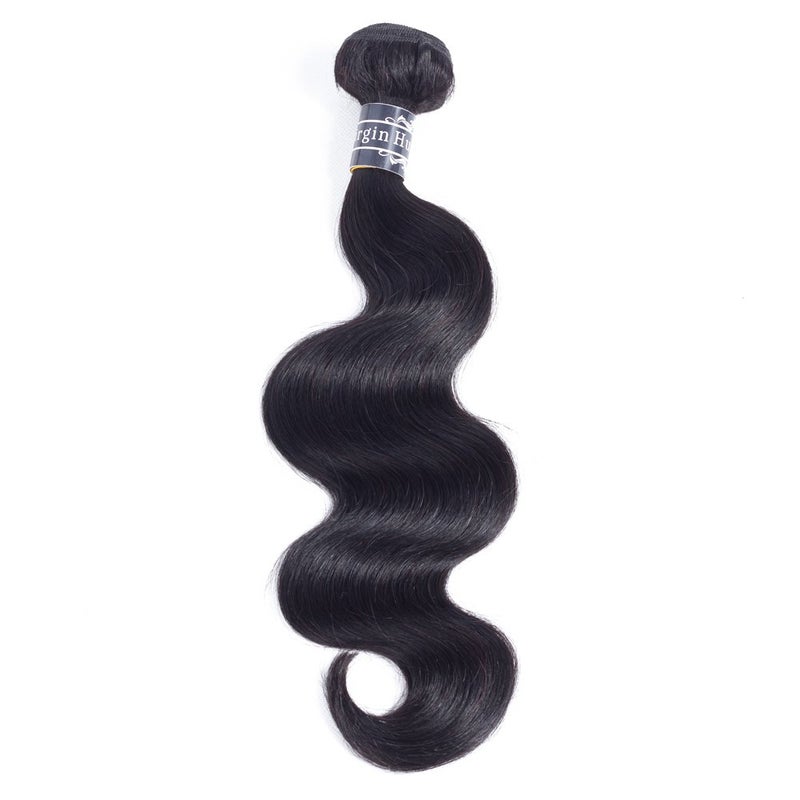Amella Hair Brazilian Body Wave One Bundle 20inch 100% Unprocessed Brazilian Virgin Natural Black 8A Body Wave Human Hair Weft - Image 2